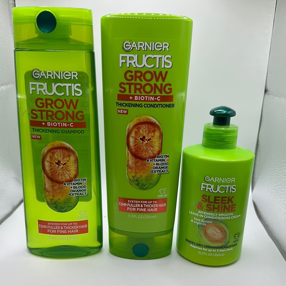 3 Garnier Fructis Hair Care Set - Green